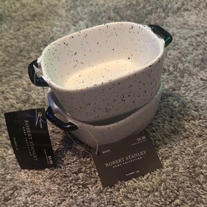 NWT Robert Stanley Mini Ceramic Bakeware x2